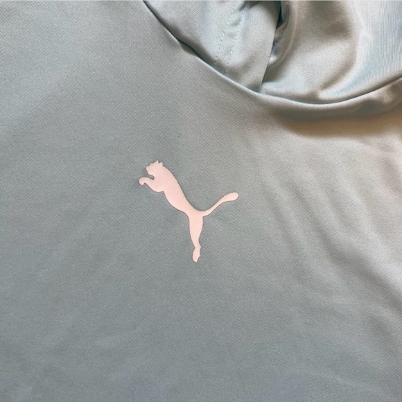 Puma Blue and White Sweater with Hood and Long Sleeves - Picture 3 of 3